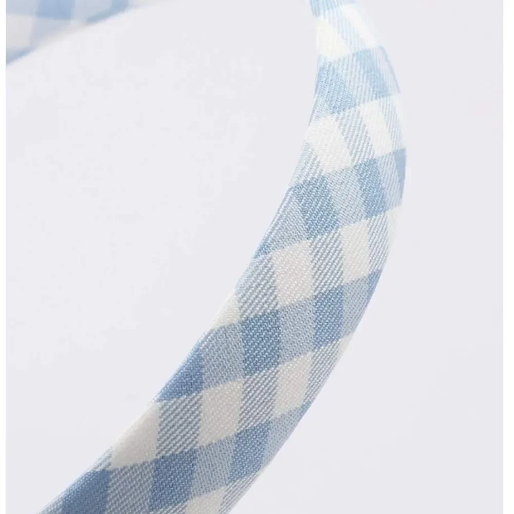 Blue Plaid Headband